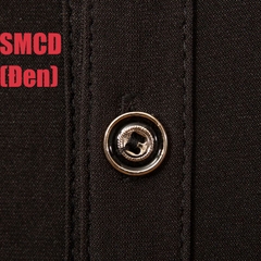 Áo Sơ Mi Nam Ngắn Tay Cổ Đức (SMCD) - Đen + Size