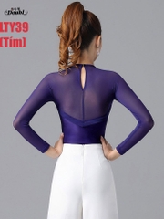 (Doubl) Áo Latin Nữ (LTY39) - Tím + Size