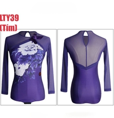 (Doubl) Áo Latin Nữ (LTY39) - Tím + Size