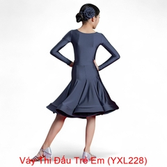 Váy Thi Đấu Trẻ Em (YXL228) - Xám + Size