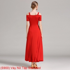 (S900) Váy Nữ Tập Standard - Đỏ + Size