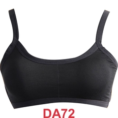 (DanceBaby) Áo Lót Không Gọng Có Đệm 3 Dây Ngang Lộ Lưng DA72 (DA72) - Đen