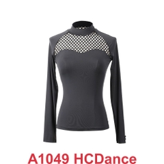 (HCDance) Áo Nữ Đen Lưới (A1049) - Đen + Size