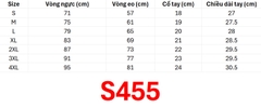 (Doubl) Áo Nữ (S455) - Đen + Size
