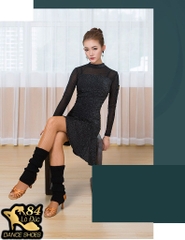 Tất Scrap Đen Dài W9E08