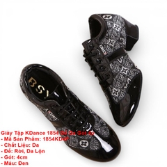 Giày Tập KDance 1854 Đế Da Gót 4p (1854KD4P) - Đen
