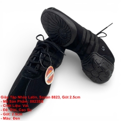 Giày Tập Nhảy Latin, Sasan 8823, Gót 2.5cm (8823SS) - Đen