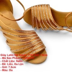 Giày Latin Nữ Sasan 7153 Gót 7.5cm (7153SS7P) - Da