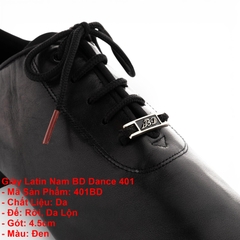 Giày Latin Nam BD Dance 401 (401BD) - Đen Mờ + Size