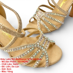 Giày Latin Nữ WellDance 1011 Gót 8cm (1011WD8P) - Vàng