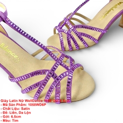 Giày Latin Nữ WellDance 1058 Gót 6.5cm (1058WD6P) - Tím