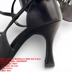 Giày Latin Nữ WellDance 9892 Gót 8.0cm (9892WD8P) - Đen