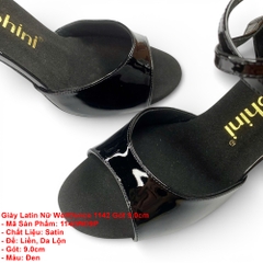 Giày Latin Nữ WellDance 1142 Gót 9.0cm (1142WD9P) - Đen