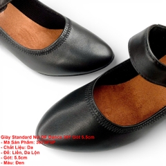 Giày Standard Nữ DF Dance 307 Gót 5.5cm (307DF5P) - Đen + Size