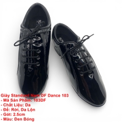 Giày Standard Nam DF Dance 103 (103DF) - Đen Bóng