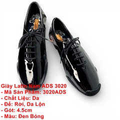 Giày Latin Nam ADS 3020 (3020ADS) - Đen Bóng + Size