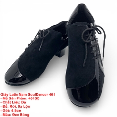 Giày Latin Nam SoulDancer 461 (461SD) - Đen Bóng