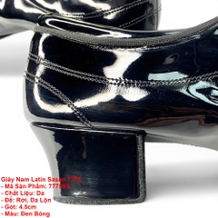 Giày Nam Latin Sasan 7775 (7775SS) - Đen Bóng