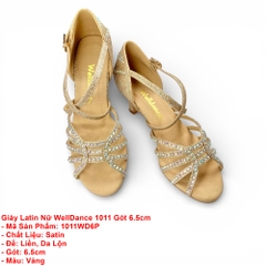 Giày Latin Nữ WellDance 1011 Gót 6.5cm (1011WD6P) - Vàng