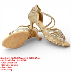 Giày Latin Nữ WellDance 1011 Gót 6.5cm (1011WD6P) - Vàng