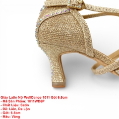 Giày Latin Nữ WellDance 1011 Gót 6.5cm (1011WD6P) - Vàng