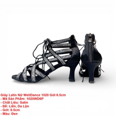Giày Latin Nữ WellDance 1020 Gót 6.5cm (1020WD6P) - Đen