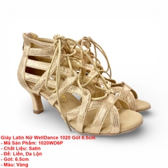 Giày Latin Nữ WellDance 1020 Gót 6.5cm (1020WD6P) - Vàng