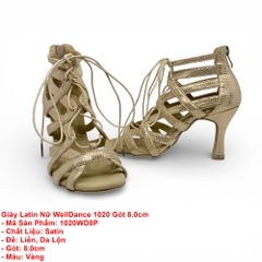 Giày Latin Nữ WellDance 1020 Gót 8.0cm (1020WD8P) - Vàng