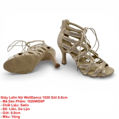 Giày Latin Nữ WellDance 1020 Gót 8.0cm (1020WD8P) - Vàng