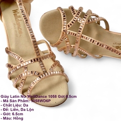 Giày Latin Nữ WellDance 1058 Gót 6.5cm (1058WD6P) - Hồng