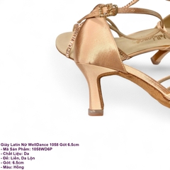 Giày Latin Nữ WellDance 1058 Gót 6.5cm (1058WD6P) - Hồng