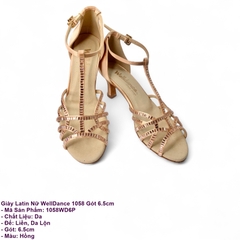 Giày Latin Nữ WellDance 1058 Gót 6.5cm (1058WD6P) - Hồng