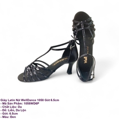 Giày Latin Nữ WellDance 1058 Gót 6.5cm (1058WD6P) - Đen