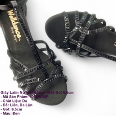 Giày Latin Nữ WellDance 1058 Gót 6.5cm (1058WD6P) - Đen