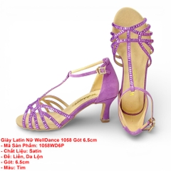 Giày Latin Nữ WellDance 1058 Gót 6.5cm (1058WD6P) - Tím