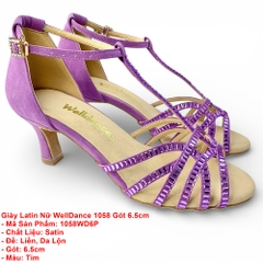 Giày Latin Nữ WellDance 1058 Gót 6.5cm (1058WD6P) - Tím