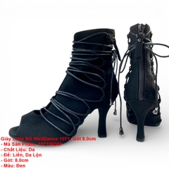 Giày Latin Nữ WellDance 1071, Gót 8.0cm (1071WD8P) - Đen
