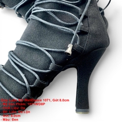 Giày Latin Nữ WellDance 1071, Gót 8.0cm (1071WD8P) - Đen