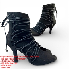 Giày Latin Nữ WellDance 1071, Gót 8.0cm (1071WD8P) - Đen