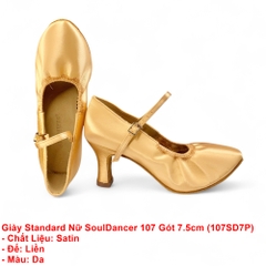 Giày Standard Nữ SoulDancer 107 Gót 7.5cm (107SD7P) - Satin