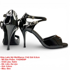 Giày Latin Nữ WellDance 1142 Gót 9.0cm (1142WD9P) - Đen