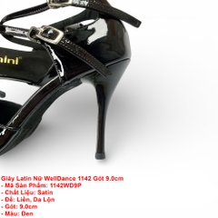 Giày Latin Nữ WellDance 1142 Gót 9.0cm (1142WD9P) - Đen