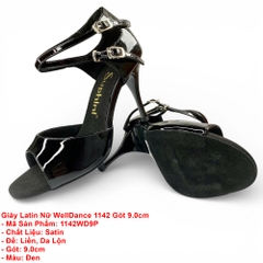 Giày Latin Nữ WellDance 1142 Gót 9.0cm (1142WD9P) - Đen