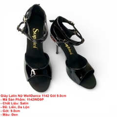 Giày Latin Nữ WellDance 1142 Gót 9.0cm (1142WD9P) - Đen