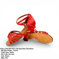 Giày Latin Nữ YGY 115 Quai Nan Gót Nhọn (115YN) - Đỏ