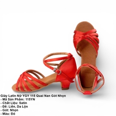Giày Latin Nữ YGY 115 Quai Nan Gót Nhọn (115YN) - Đỏ