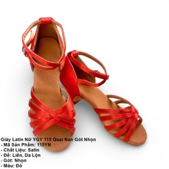 Giày Latin Nữ YGY 115 Quai Nan Gót Nhọn (115YN) - Đỏ