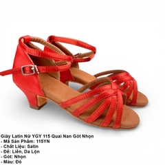 Giày Latin Nữ YGY 115 Quai Nan Gót Nhọn (115YN) - Đỏ