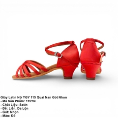 Giày Latin Nữ YGY 115 Quai Nan Gót Nhọn (115YN) - Đỏ