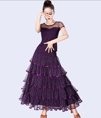 Bộ Váy Tím Người Lớn